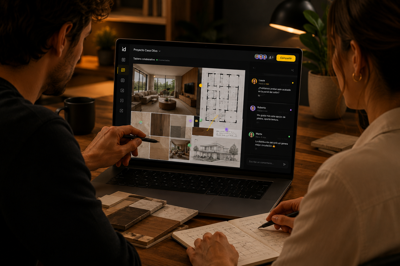 Tablero colaborativo de idear.app